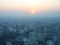 Sonnenuntergang über Bangkok