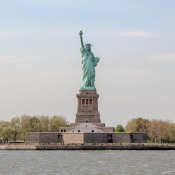 The famous statue of liberty